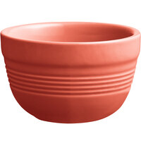 Acopa Capri 8 oz. Coral Reef Stoneware Bouillon - Sample