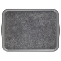 Cambro 1520VCRST381 20" x 15" Pearl Gray Non-Skid Room Service Camtray - 12/Case