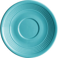 Acopa Capri 6" Caribbean Turquoise China Saucer - Sample