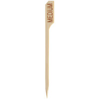 EcoChoice Compostable 3 1/2" Bamboo "Medium" Meat Marker - 1,000/Case