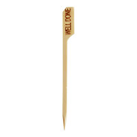 EcoChoice Compostable 3 1/2" Bamboo "Well Done" Meat Marker - 1,000/Case