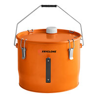 Fryclone Smart Pail 7 Gallon Orange Utility Oil Pail