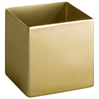 Front of the House TSH008GOS22 7 oz. Matte Brass Brushed Stainless Steel Square Sugar Caddy - 6/Case