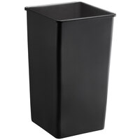 Lavex 50 Gallon Black Square Trash Can