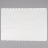 Choice 10" x 14" Customizable Paper Placemat with Scalloped Edge - 1000/Case