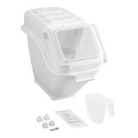 Baker's Lane 6.3 Gallon / 100 Cup Clip-In Shelf Ingredient Bin with Flip Lid, Label Sheet, and Scoop