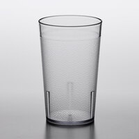 Choice 9 oz. Clear Plastic Pebbled Tumbler - 12/Pack