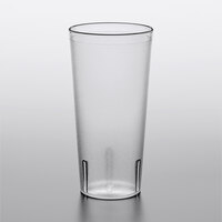 Choice 24 oz. Clear Plastic Pebbled Tumbler - 12/Pack