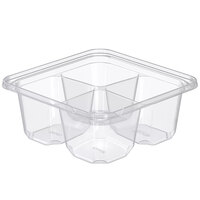 Dart TamperGuard 4-Compartment Tamper-Resistant, Tamper-Evident Container - 75/Pack