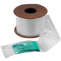 Lavex 5" x 7" 2 Mil Clear Polyethylene Auto Style Pre-Opened Bag on a Roll - 1,750/Roll