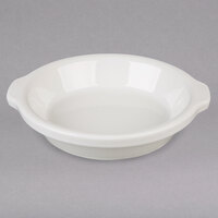 Hall China from Steelite International HL5140AWHA Ivory (American White) 16 oz. Round Au Gratin Dish - 12/Case