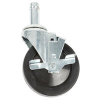 Metro 5MBX 5" MetroMax iQ Resilient Swivel Stem Caster with Brake