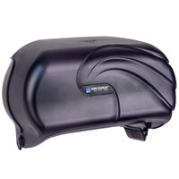 San Jamar R3690TBK Versatwin Ocean Double Roll Toilet Tissue Dispenser - Black Pearl