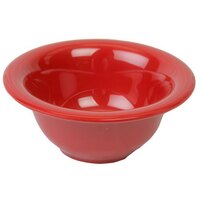 Thunder Group CR5510PR Pure Red 10 oz. Melamine Soup Bowl - 12/Pack