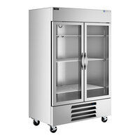 Beverage-Air HBR49HC-1-G Horizon Series 52" Bottom Mounted Glass Door Reach-In Refrigerator with LED Lighting