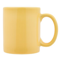 Tuxton BSM-1202 12 oz. Saffron China C-Handle Mug - 24/Case