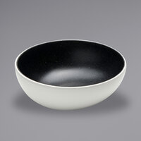 American Metalcraft LFTBB8 Lift 40 oz. Speckled Black and White Slanted Melamine Bowl