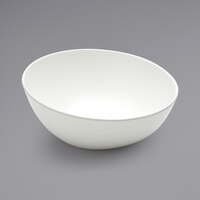 American Metalcraft LFTBW9 Lift 68 oz. White Slanted Melamine Bowl