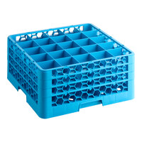 Carlisle RG25-314 OptiClean 25 Compartment Glass Rack with 3 Extenders