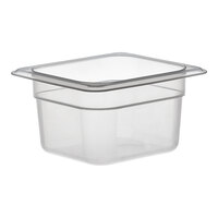 Cambro 64PP190 1/6 Size Translucent Polypropylene Food Pan - 4" Deep