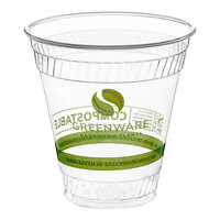 Fabri-Kal GC12 Greenware 12 oz. Compostable Printed Plastic Cold Cup - 1,000/Case