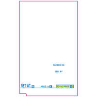 Tec 1683 57 mm x 92.8 mm White Pre-Printed Equivalent Scale Label Roll - 16/Case