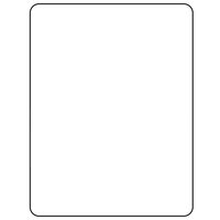 58 mm x 75 mm 410 White Blank Scale Label Roll - 12/Case