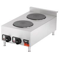 Vollrath 40739 Cayenne 2 Burner Counter Top Electric Hot Plate - 208/240V