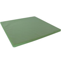 Whitney Brothers WB0221 28 3/4" x 27 1/2" Green Vinyl Floor Mat for Play House Cube and Reading Retreat