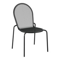 Lancaster Table & Seating Harbor Black Outdoor Side Chair