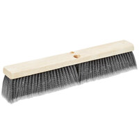 Carlisle 3621951823 18" Push Broom Head with Gray Flagged Bristles