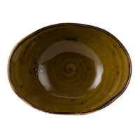 Tuxton GGW-403 TuxTrendz Artisan Geode Walnut 20 oz. China Capistrano Bowl   - 12/Case