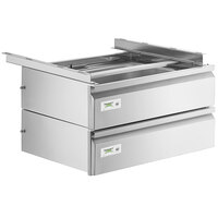 Regency 20" x 15" x 5" Double-Stacked Drawer Set with Stainless Steel Front