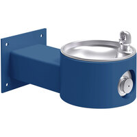 Zurn Elkay LK4405BLU Blue Non-Filtered Outdoor Wall Mount Drinking Fountain - Non-Refrigerated
