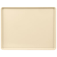 Cambro 1418D537 14" x 18" Cameo Yellow Dietary Tray - 12/Case