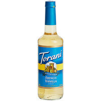 Torani Sugar-Free French Vanilla Flavoring Syrup 750 mL Glass Bottle