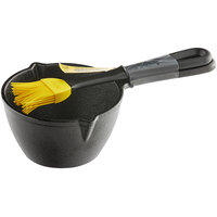 Lodge LMPB21 15 oz. Pre-Seasoned Cast Iron Melting Pot with Silicone Basting Brush