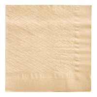 EcoChoice WrapNap 2-Ply Natural Kraft 1/4 Fold Dinner Napkin 16" x 16" - 250/Pack