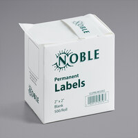 Noble Products 2" x 2" Permanent Blank Label - 500/Roll