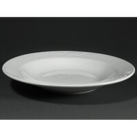 CAC RSV-3 Roosevelt 10 oz. Super White Porcelain Soup Bowl - 24/Case