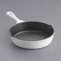 Valor 6" Arctic White Enameled Mini Cast Iron Skillet