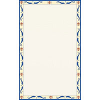 Choice 8 1/2" x 11" Menu Paper Left Insert - Mediterranean Border - 100/Pack