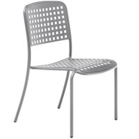 Wabash Valley HA9121P Hanna Collection Gray Square Perforated Chair