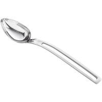 Vollrath 46721 Miramar 2 oz. Stainless Steel Open Handle Solid Oval Serving Spoon