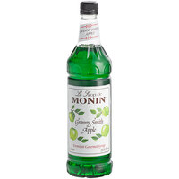 Monin Premium Granny Smith Apple Flavoring / Fruit Syrup 1 Liter