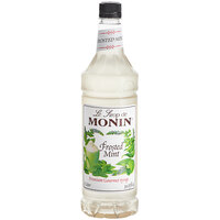 Monin Premium Frosted Mint Flavoring Syrup 1 Liter