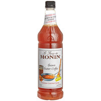 Monin Premium Brown Butter Toffee Flavoring Syrup 1 Liter