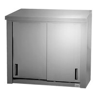 Advance Tabco 15" Wide Stainless Steel Wall Cabinet with Sliding Doors