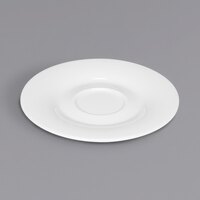 Bauscher by BauscherHepp 436908 Avantgarde 5 1/2" Bright White Round Porcelain Saucer - 36/Case