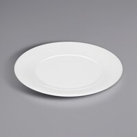 Bauscher by BauscherHepp 430023 Avantgarde 9" Bright White Round Wide Rim Porcelain Plate - 24/Case